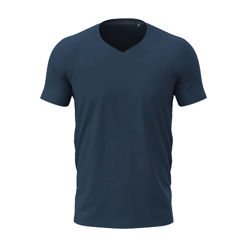 ST9610 Navy Blue | Stedman Stretch-T V-Neck Herren | Figurbetontes T-Shirt